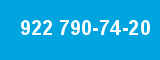 922 790-74-20 922 790-74-20